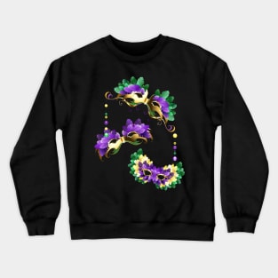 Three Mardi gras masks Crewneck Sweatshirt